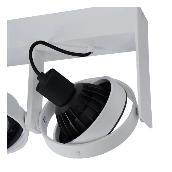 Lucide GRIFFON - Ceiling spotlight - LED Dim to warm - GU10 (ES111) - 2x12W 2200K/3000K - White - detail 2